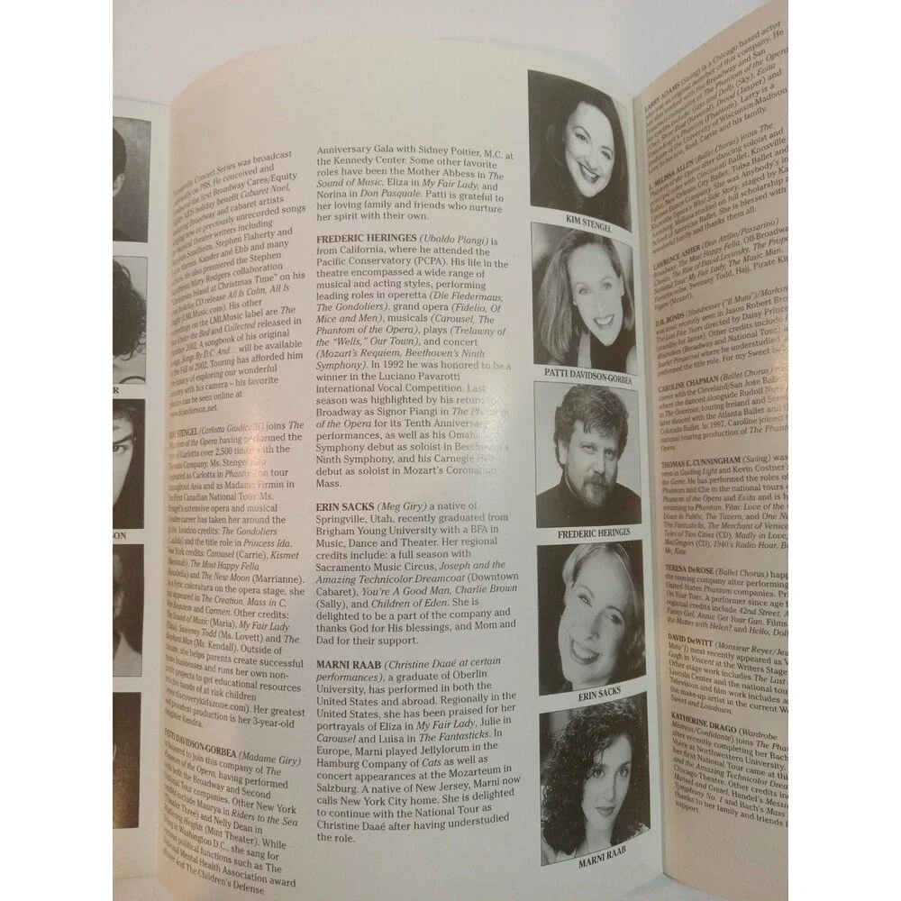 VTG Phantom of the Opera Souvenir Program w/Inserts